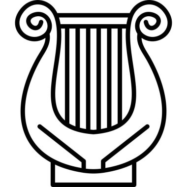 Yunan sütun simgesi ana hat biçiminde