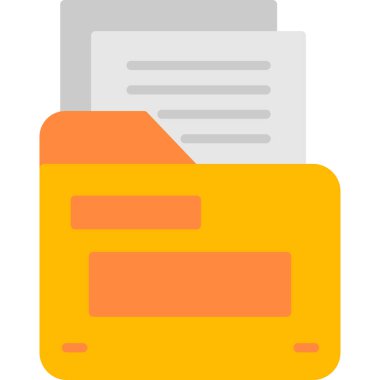 belge dosya dizin simgesi düz biçimli