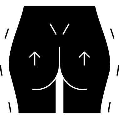 Kadın bacakları ikonu. Web için kadın vektör simgelerinin özet çizimi