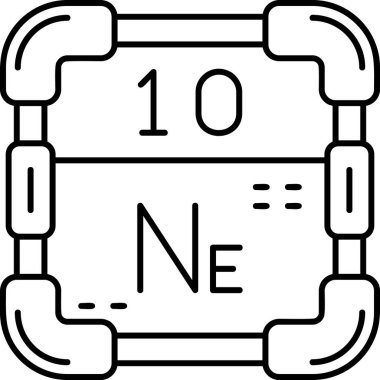 Kimyasal simge vektör çizimi