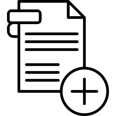 Belge. Web simgesi basit illüstrasyon