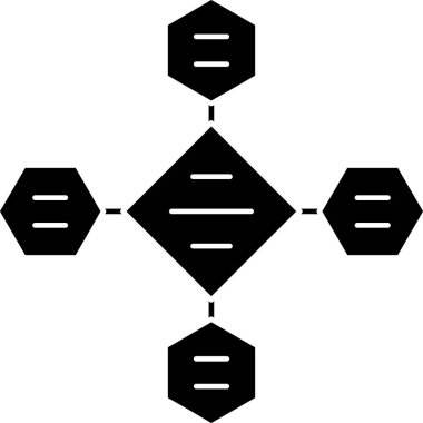 Bir DNA simgesinin vektör illüstrasyonu