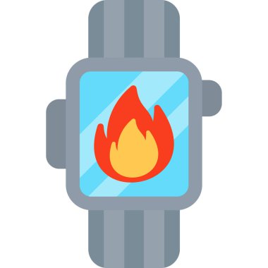 Yangın Alarmı simgesinin vektör çizimi