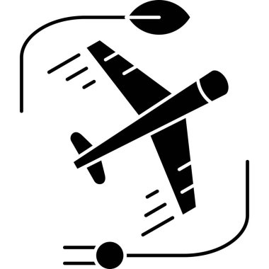 uçak seyahat düzlemi simgesi ana hat biçiminde