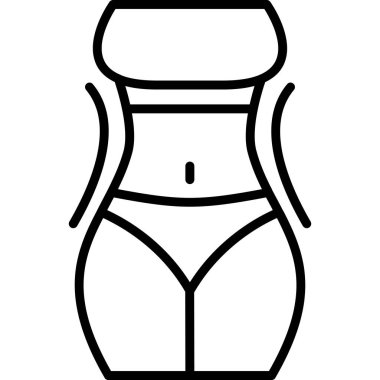 bikini ikonu, vektör biçimi