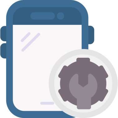 cep telefonu simgesi. Basit resimleme