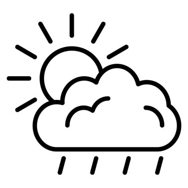 bulut simgesi, vektör illüstrasyonu