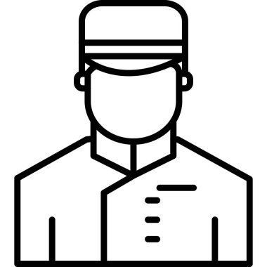 avatar erkek simgesi ana hatları biçiminde