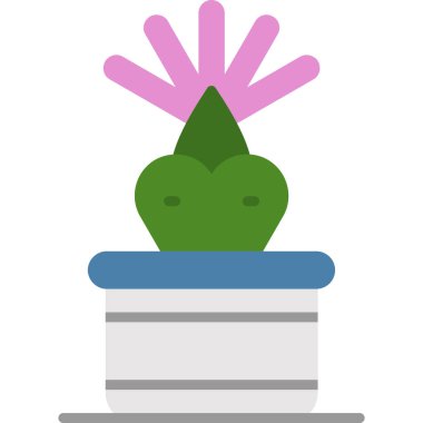 bitki kabı, illüstrasyon veya simge, beyaz arkaplan üzerindeki vektör.