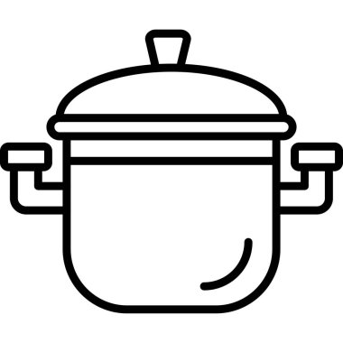 yemek tenceresi simgesi, taslak biçimi