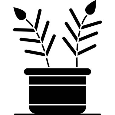 Bitki. Web simgesi basit illüstrasyon