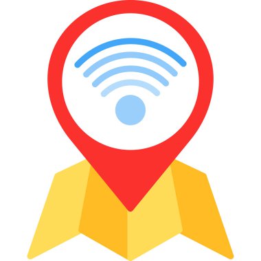 Konumu PIN simgesi basit tarzı