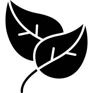 Yaprak. Web simgesi basit illüstrasyon