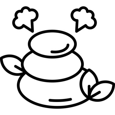 Bir karikatür çanağının vektör illüstrasyonu