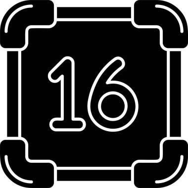 Tek bir takvim simgesinin vektör illüstrasyonu