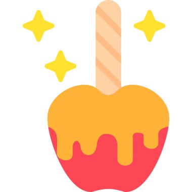 Yıldızlı bir mumun vektör çizimi