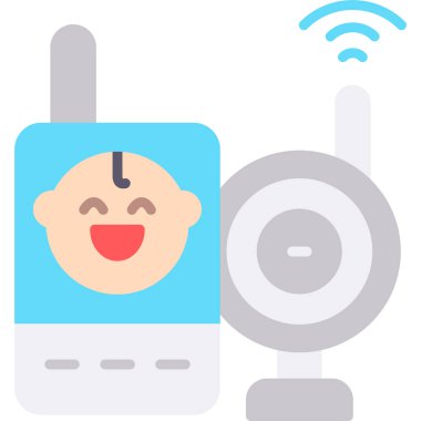 Radyo. Web simgesi basit illüstrasyon