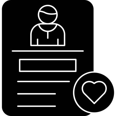 Bir insan simgesinin vektör illüstrasyonu