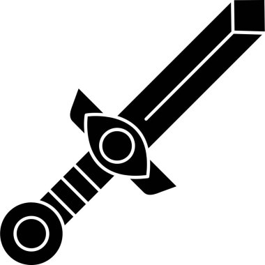 Bir kılıç simgesinin vektör illüstrasyonu