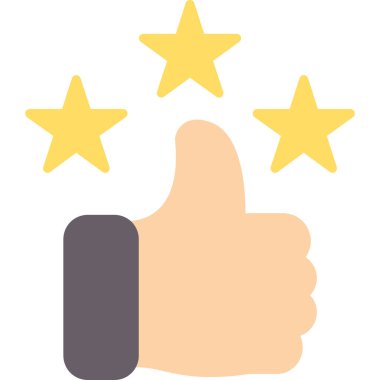 Yıldızlara el uzatmak. düz dizayn