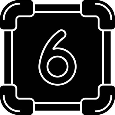 Sekiz simge, vektör illüstrasyonu