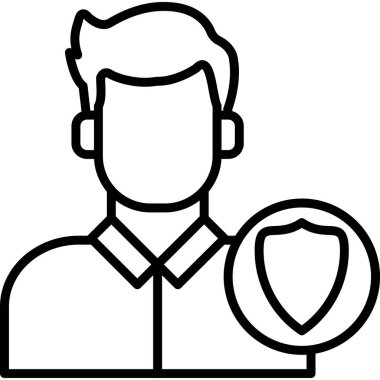 avatar kişi simgesi ana hatlar biçiminde