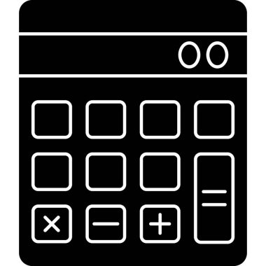 hesaplayıcı hesap makinesi hesap makinesi simgesi dış hat biçiminde