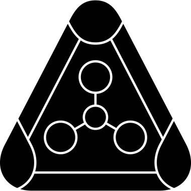 Piramit simgesi, vektör illüstrasyonu