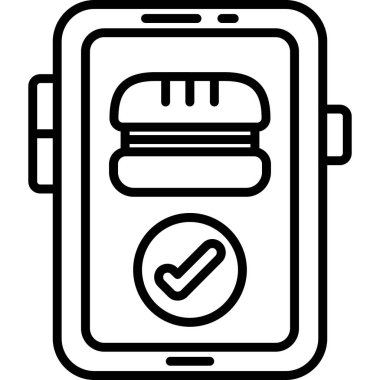 Mobil ödeme kutsal kişilerin resmi, vektör çizim