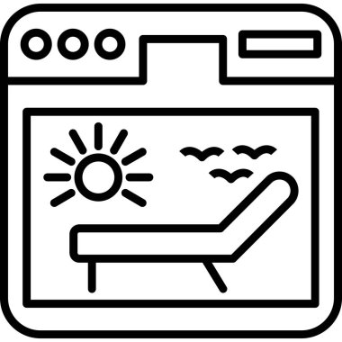 Kumsal. Web simgesi basit tasarım