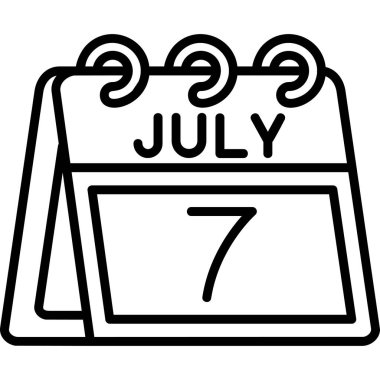 vektör takvimi simgesi