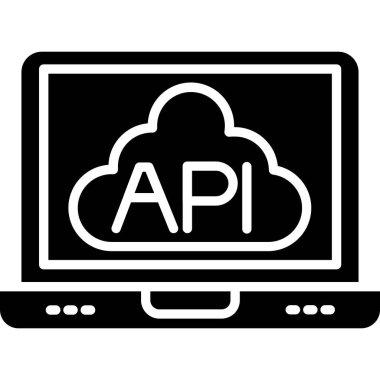 Api geliştirme simgesi. düz tasarım vektör çizimi.