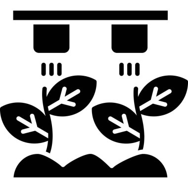 Bahçıvanlık. Web simgesi basit illüstrasyon