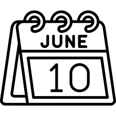 Takvim simgesi, vektör çizimi