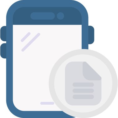 İletili akıllı telefon, vektör illüstrasyonu