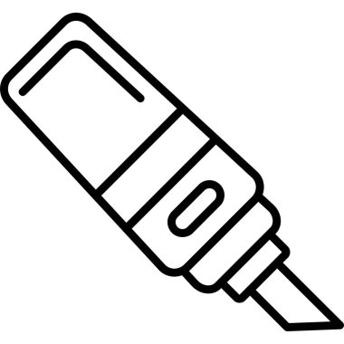 Kalem. Web simgesi basit illüstrasyon