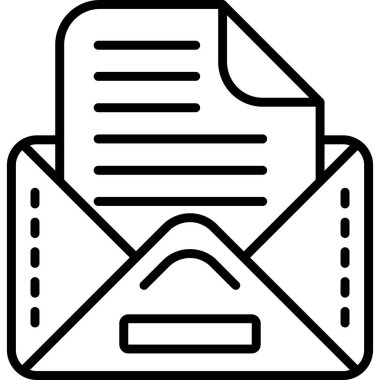 e-posta simgesi ana hat biçiminde