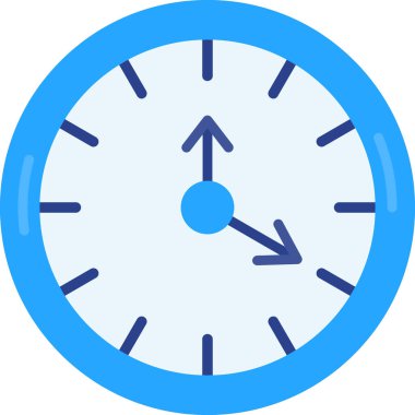 Saat. Web simgesi basit illüstrasyon