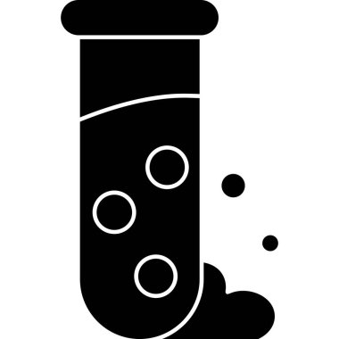 Bir test tüpünün vektör illüstrasyonu