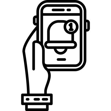 Akıllı saat ikonu. Beyaz arkaplanda izole edilmiş web tasarımı için Akıllı Saat vektör simgesi