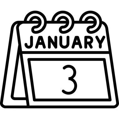 Takvim simgesi vektör illüstrasyonu