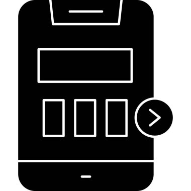 Akıllı telefon. Web simgesi basit illüstrasyon