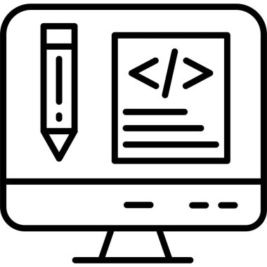 Web tasarım programlama simgesi
