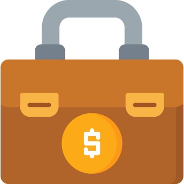 çanta çanta simgesi düz biçimli