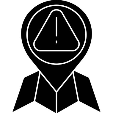 harita simgesi vektör illüstrasyonu