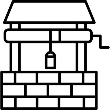 Bina. Web simgesi basit illüstrasyon