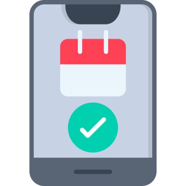 Takvim simgesi vektör illüstrasyonu