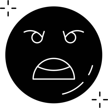 emoji duygu simgesi, vektör illüstrasyonu