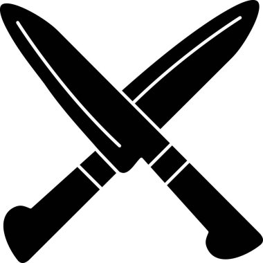 bıçak bıçak mutfak simgesi katı stili