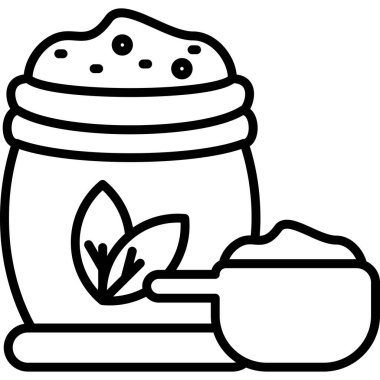 çay fincanı ana hatlı içecek ikonu